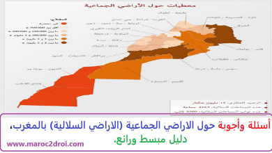 أسئلة وأجوبة حول الاراضي الجماعية (الاراضي السلالية) بالمغرب، دليل مبسط ورائع