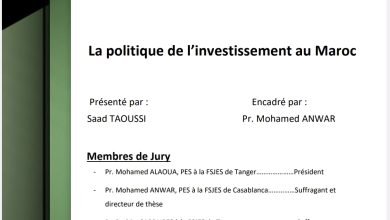 la politique de l'investissement ou maroc 17 La politique de l'investissement ou maroc