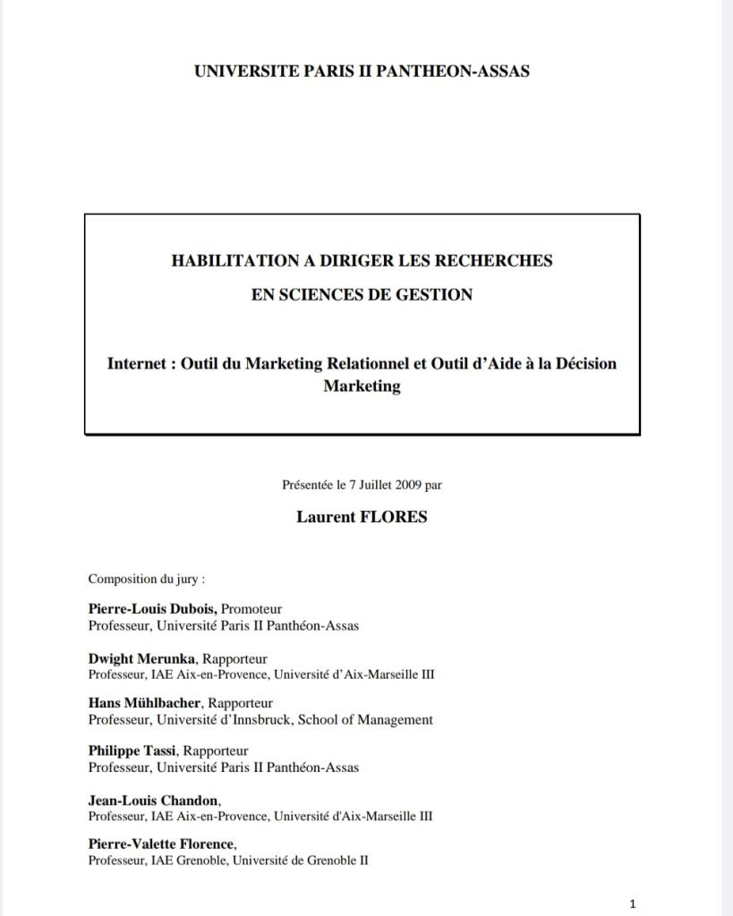 Internet : Outil du Marketing Relationnel et Outild’Aide à la Décision Marketing 13
