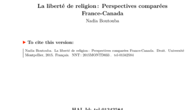 LA LIBERTÉ DE RELIGION PERSPECTIVES COMPARÉES FRANCE/CANADA 18 LA LIBERTÉ DE RELIGION PERSPECTIVES COMPARÉES FRANCE/CANADA