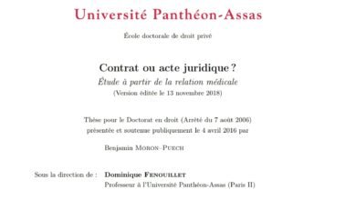 Contrat ou acte juridique