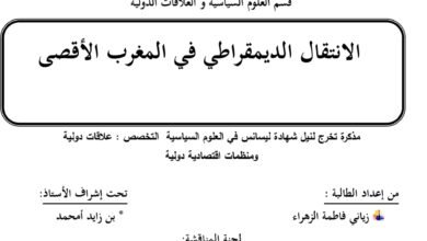 الانتقال الديمقراطي في المغرب الأقصى