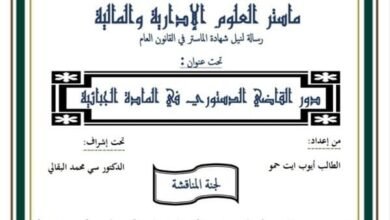 دور القاضي الدستوري في المادة الجبائية PDF