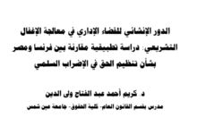 الدور الإنشائي للقضاء الإداري في معالجة الإغفال التشريعي