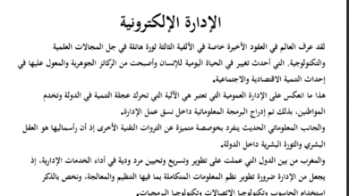 الإدارة الإلكترونية 2030