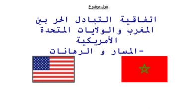 التبادل الحر بين المغرب والولايات المتحدة الأمريكية