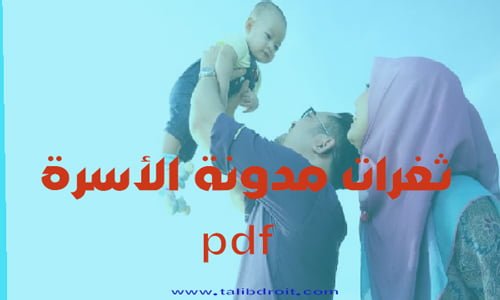 تحميل PDF ثغرات مدونة الأسرة